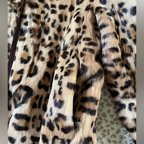 MOSCHINO Cheap and Chic leopard print rabbit fur jacket - Picture 11 of 16
